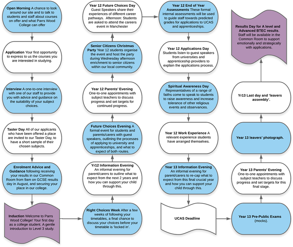 Road map to success flow chart